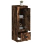 Aparador alto madera contrachapada roble humo 36x35,5x103,5 cm de vidaXL, Aparadores - Ref: Foro24-816309, Precio: 62,56 €, D...