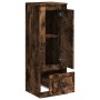 Aparador alto madera contrachapada roble humo 36x35,5x103,5 cm de vidaXL, Aparadores - Ref: Foro24-816309, Precio: 62,56 €, D...