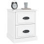 Mesitas de noche 2 uds madera blanco brillante 39x39x47,5 cm de vidaXL, Mesitas de noche - Ref: Foro24-816149, Precio: 62,30 ...