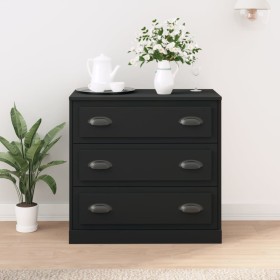 Aparador de madera contrachapada negro 70x35,5x67,5 cm de vidaXL, Aparadores - Ref: Foro24-816225, Precio: 94,74 €, Descuento: %