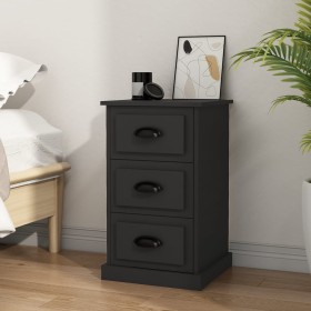 Black plywood nightstand 39x39x67 cm by vidaXL, Nightstands - Ref: Foro24-816161, Price: 58,60 €, Discount: %