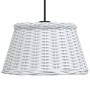 White wicker ceiling lamp shade Ø50x30 cm by vidaXL, Lampshades - Ref: Foro24-364371, Price: 56,94 €, Discount: %