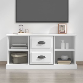 White plywood TV cabinet 99.5x35.5x48 cm by vidaXL, TV Furniture - Ref: Foro24-816272, Price: 51,09 €, Discount: %