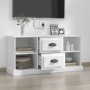 White plywood TV cabinet 99.5x35.5x48 cm by vidaXL, TV Furniture - Ref: Foro24-816272, Price: 69,73 €, Discount: %