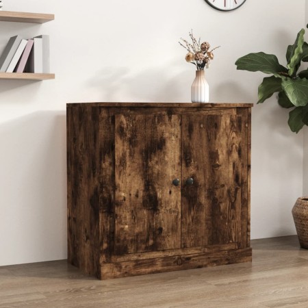 Smoked oak plywood sideboard 70x35.5x67.5 cm by vidaXL, Sideboards - Ref: Foro24-816189, Price: 71,99 €, Discount: %