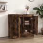 Smoked oak plywood sideboard 70x35.5x67.5 cm by vidaXL, Sideboards - Ref: Foro24-816189, Price: 71,99 €, Discount: %