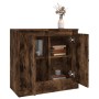 Smoked oak plywood sideboard 70x35.5x67.5 cm by vidaXL, Sideboards - Ref: Foro24-816189, Price: 71,99 €, Discount: %