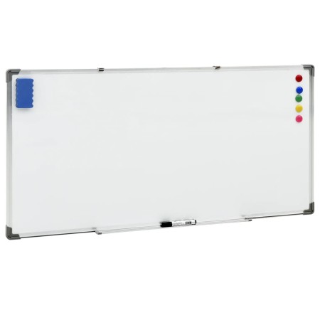 White steel magnetic whiteboard 110x60 cm by vidaXL, White boards - Ref: Foro24-150737, Price: 80,27 €, Discount: %