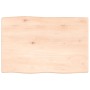 Tablero de mesa madera maciza roble borde natural 60x40x2 cm de vidaXL, Tableros para mesas - Ref: Foro24-363863, Precio: 37,...