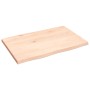 Tablero de mesa madera maciza roble borde natural 60x40x2 cm de vidaXL, Tableros para mesas - Ref: Foro24-363863, Precio: 37,...