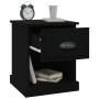 Bedside tables 2 units plywood black 39x39x47.5 cm by vidaXL, Nightstands - Ref: Foro24-816131, Price: 67,74 €, Discount: %