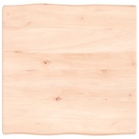 Tablero de mesa madera maciza borde natural 60x60x(2-4) cm de vidaXL, Tableros para mesas - Ref: Foro24-363870, Precio: 62,99...