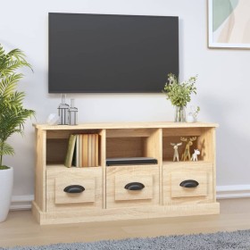 Sonoma oak plywood TV cabinet 100x35x50 cm by vidaXL, TV Furniture - Ref: Foro24-816291, Price: 73,28 €, Discount: %