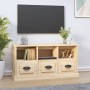 Sonoma oak plywood TV cabinet 100x35x50 cm by vidaXL, TV Furniture - Ref: Foro24-816291, Price: 73,28 €, Discount: %