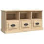 Sonoma oak plywood TV cabinet 100x35x50 cm by vidaXL, TV Furniture - Ref: Foro24-816291, Price: 73,28 €, Discount: %