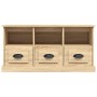 Sonoma oak plywood TV cabinet 100x35x50 cm by vidaXL, TV Furniture - Ref: Foro24-816291, Price: 73,28 €, Discount: %