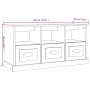 TV-Schrank aus Sonoma-Eichensperrholz, 100 x 35 x 50 cm von vidaXL, TV-Möbel - Ref: Foro24-816291, Preis: 73,28 €, Rabatt: %