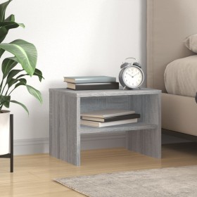 Sonoma gray plywood bedside table 40x30x30 cm by vidaXL, Nightstands - Ref: Foro24-815239, Price: 25,85 €, Discount: %