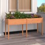 Planter with solid brown fir wood lining 161x45x76 cm by vidaXL, Pots and planters - Ref: Foro24-364237, Price: 98,75 €, Disc...