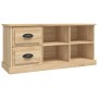 Sonoma oak plywood TV cabinet 102x35.5x47.5 cm by vidaXL, TV Furniture - Ref: Foro24-816179, Price: 67,83 €, Discount: %