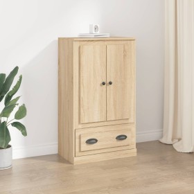 Aparador de madera contrachapada roble Sonoma 60x35,5x103,5 cm de vidaXL, Aparadores - Ref: Foro24-816299, Precio: 95,99 €, D...