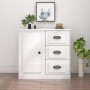 Glossy white plywood sideboard 70x35.5x67.5 cm by vidaXL, Sideboards - Ref: Foro24-816194, Price: 83,24 €, Discount: %