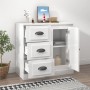 Hochglanzweißes Sperrholz-Sideboard 70 x 35,5 x 67,5 cm von vidaXL, Sideboards - Ref: Foro24-816194, Preis: 83,32 €, Rabatt: %