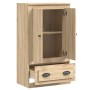 Aparador de madera contrachapada roble Sonoma 60x35,5x103,5 cm de vidaXL, Aparadores - Ref: Foro24-816299, Precio: 106,54 €, ...