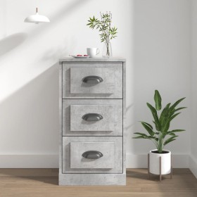 Concrete gray plywood sideboard 36x35.5x67.5 cm by vidaXL, Sideboards - Ref: Foro24-816220, Price: 59,35 €, Discount: %