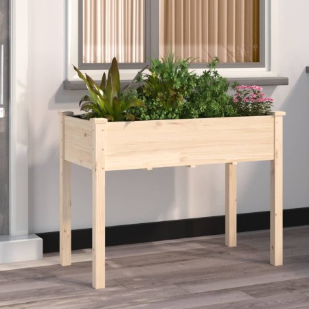 Planter with interior lining solid fir wood 118x59x76 cm by vidaXL, Pots and planters - Ref: Foro24-364233, Price: 63,71 €, D...