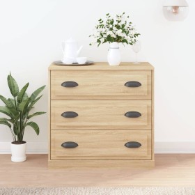 Aparador de madera contrachapada roble Sonoma 70x35,5x67,5 cm de vidaXL, Aparadores - Ref: Foro24-816227, Precio: 106,99 €, D...