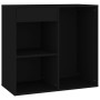 Black plywood makeup cabinet 80x40x75 cm by vidaXL, Lockers and storage cabinets - Ref: Foro24-808838, Price: 59,39 €, Discou...