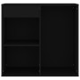 Black plywood makeup cabinet 80x40x75 cm by vidaXL, Lockers and storage cabinets - Ref: Foro24-808838, Price: 59,39 €, Discou...