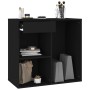 Black plywood makeup cabinet 80x40x75 cm by vidaXL, Lockers and storage cabinets - Ref: Foro24-808838, Price: 59,39 €, Discou...