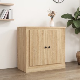 Aparador de madera contrachapada roble Sonoma 70x35,5x67,5 cm de vidaXL, Aparadores - Ref: Foro24-816187, Precio: 79,99 €, De...