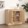 Aparador de madera contrachapada roble Sonoma 70x35,5x67,5 cm de vidaXL, Aparadores - Ref: Foro24-816187, Precio: 76,25 €, De...