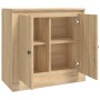 Aparador de madera contrachapada roble Sonoma 70x35,5x67,5 cm de vidaXL, Aparadores - Ref: Foro24-816187, Precio: 76,25 €, De...