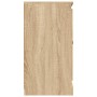 Aparador de madera contrachapada roble Sonoma 70x35,5x67,5 cm de vidaXL, Aparadores - Ref: Foro24-816187, Precio: 76,25 €, De...