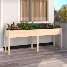 Planter with interior lining solid fir wood 203x53x76 cm by vidaXL, Pots and planters - Ref: Foro24-364239, Price: 123,19 €, ...