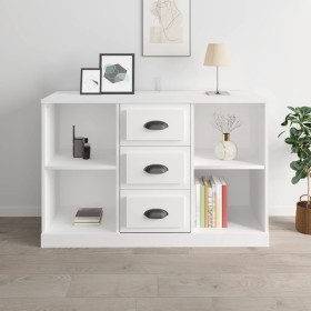 Glossy white plywood sideboard 104.5x35.5x67.5 cm by vidaXL, Sideboards - Ref: Foro24-816234, Price: 74,16 €, Discount: %