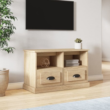 Mueble para TV madera contrachapada roble Sonoma 80x35x50 cm de vidaXL, Muebles TV - Ref: Foro24-816283, Precio: 59,56 €, Des...