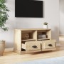 Mueble para TV madera contrachapada roble Sonoma 80x35x50 cm de vidaXL, Muebles TV - Ref: Foro24-816283, Precio: 59,56 €, Des...