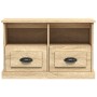 Sonoma oak plywood TV cabinet 80x35x50 cm by vidaXL, TV Furniture - Ref: Foro24-816283, Price: 59,99 €, Discount: %