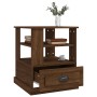 Side table made of brown oak plywood, 50x50x60 cm by vidaXL, Side tables - Ref: Foro24-816415, Price: 68,87 €, Discount: %