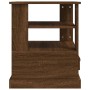 Mesa auxiliar madera contrachapada roble marrón 50x50x60 cm de vidaXL, Mesas auxiliares - Ref: Foro24-816415, Precio: 68,87 €...