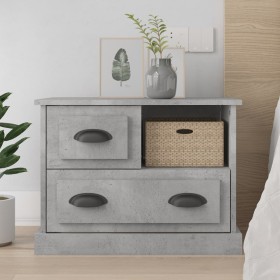 Gray concrete bedside table 60x39x45 cm by vidaXL, Nightstands - Ref: Foro24-816364, Price: 58,59 €, Discount: %