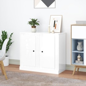 Sideboards 2 Stück glänzendes weißes Holz 37,5 x 35,5 x 67,5 cm von vidaXL, Sideboards - Ref: Foro24-816205, Preis: 90,57 €, ...