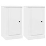 Aparadores 2 uds madera blanco brillante 37,5x35,5x67,5 cm de vidaXL, Aparadores - Ref: Foro24-816205, Precio: 85,16 €, Descu...