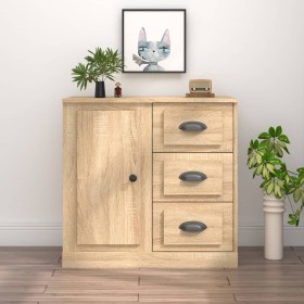 Sideboard aus Sonoma-Eichensperrholz, 70 x 35,5 x 67,5 cm von vidaXL, Sideboards - Ref: Foro24-816195, Preis: 97,99 €, Rabatt: %