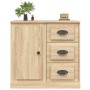 Aparador de madera contrachapada roble Sonoma 70x35,5x67,5 cm de vidaXL, Aparadores - Ref: Foro24-816195, Precio: 98,19 €, De...